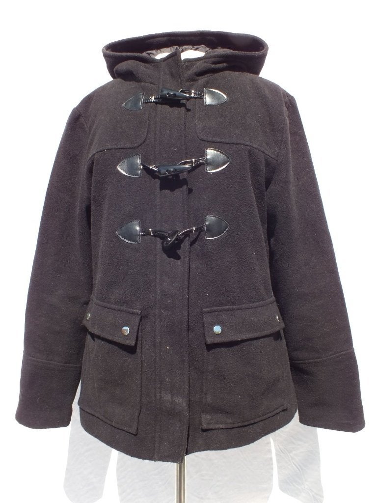 Leuke zwarte dames winterjas mt 40 merk Atmosphere, Kleding | Dames, Maat 38/40 (M), ., Zwart, Ophalen of Verzenden