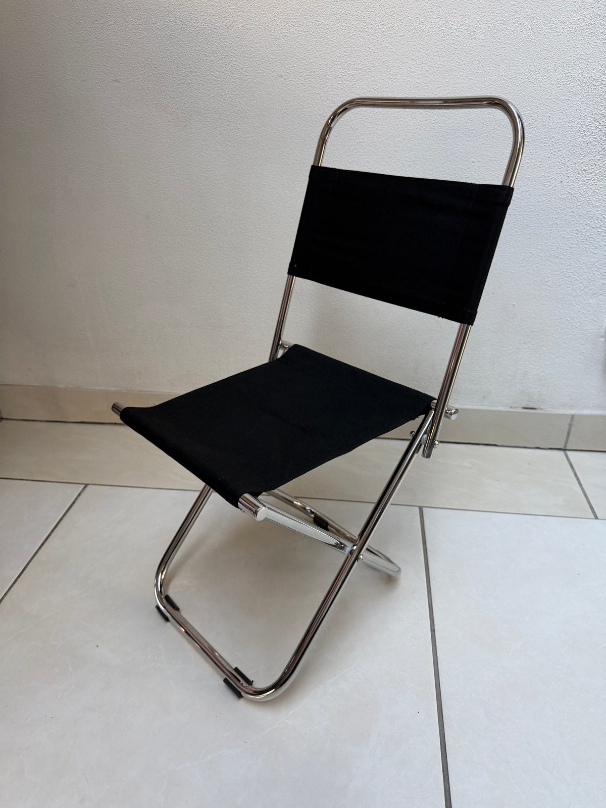 Opvouwbaar visstoeltje - Zwart met RVS frame, Ophalen, Nieuw, Overige typen