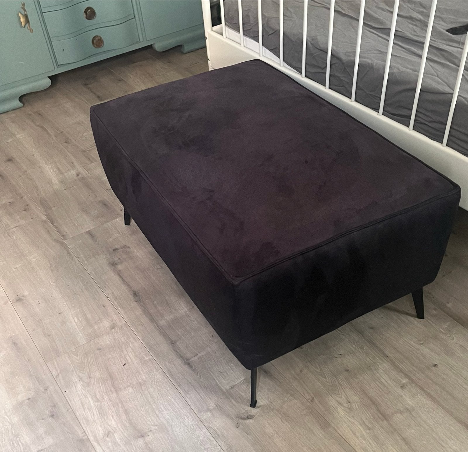 Montèl hocker - Aubergine, Ophalen, Gebruikt, 75 tot 100 cm, Rechthoekig
