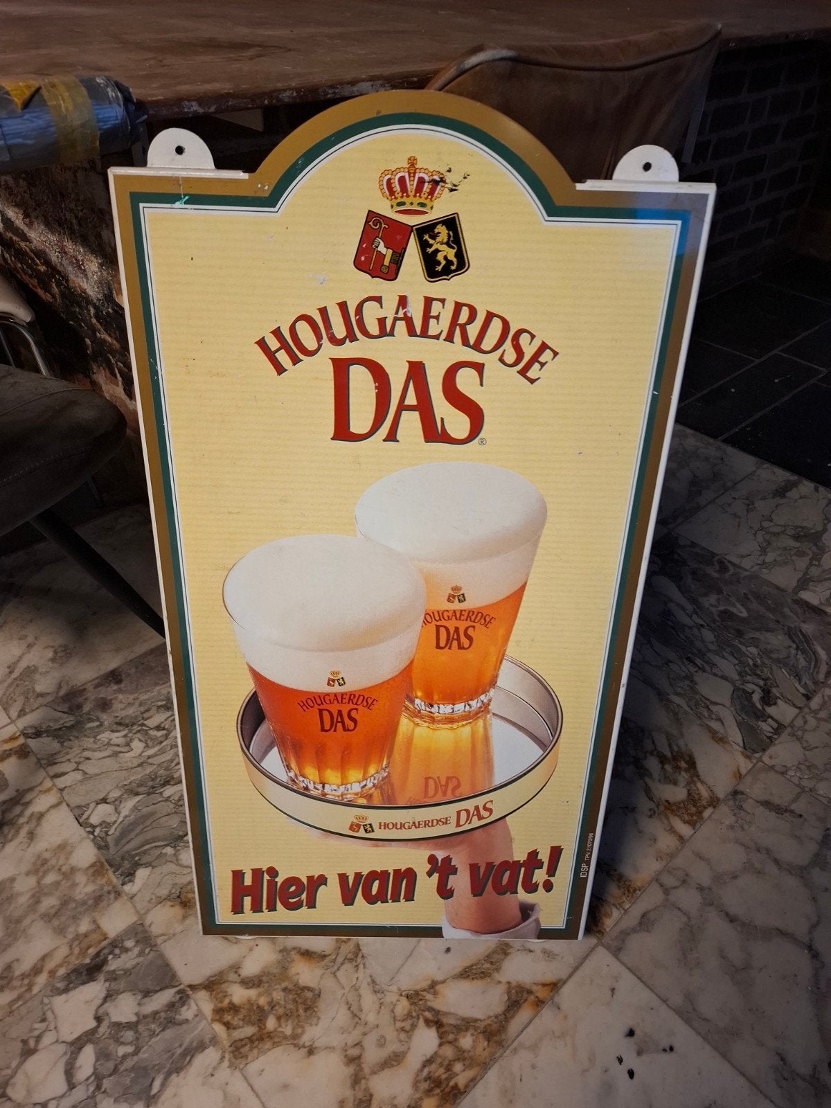 Hoegaerdse Das  bord - Hier van 't vat!, Verzamelen, Ophalen of Verzenden, Gebruikt, Overige merken