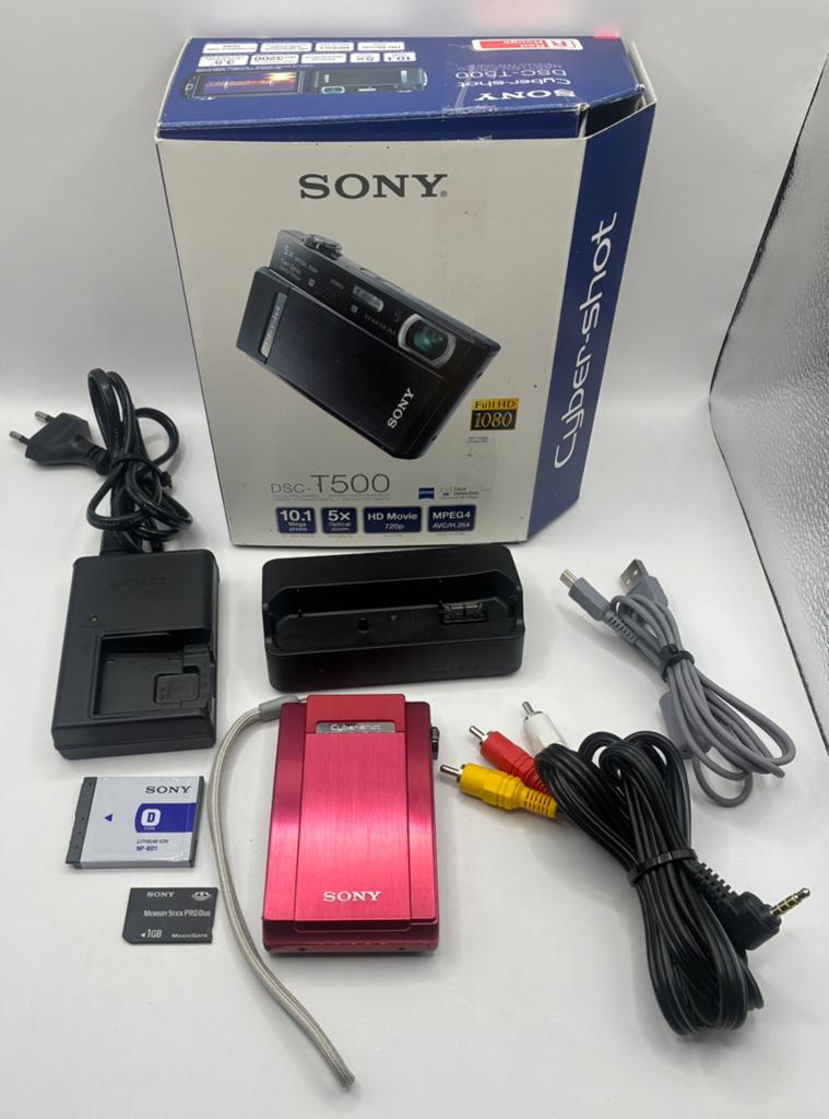 Sony Cyber-shot DSC-T500 - compact camera, Ophalen of Verzenden, Zo goed als nieuw, Sony, 8 keer of meer