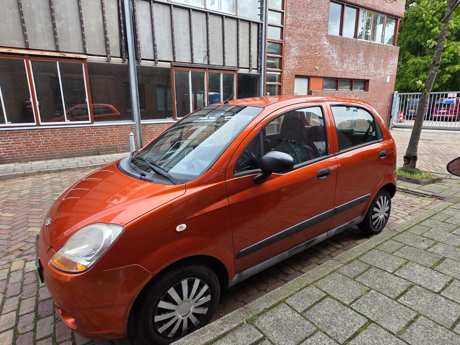 Chevrolet Matiz 0.8 AUT 2008 Grijs, Auto's, Voorwielaandrijving, Stof, Origineel Nederlands, Particulier