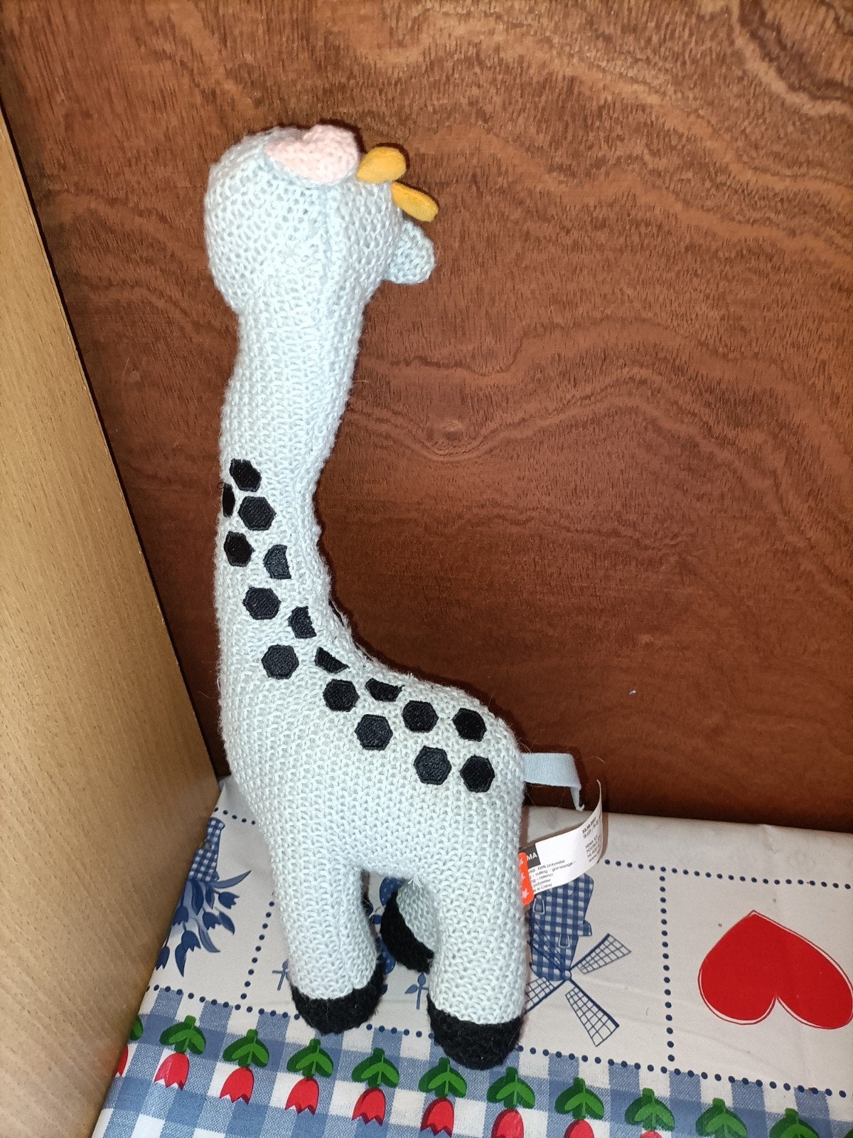 Hema giraffe groen knuffel 30 cm groot, Ophalen of Verzenden, Zo goed als nieuw, Overige typen