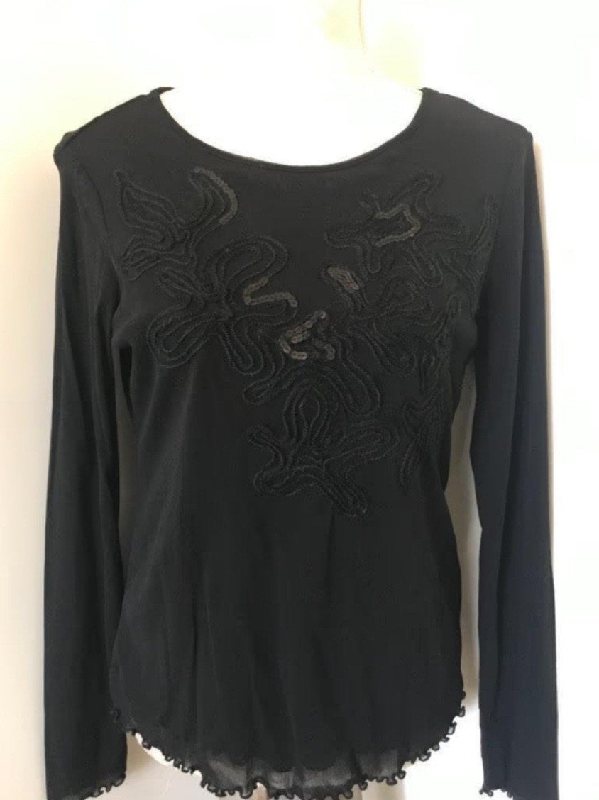 Zwart Shirt van Gerry Weber, Maat 38/40 (M), Zwart, Ophalen of Verzenden, Zo goed als nieuw