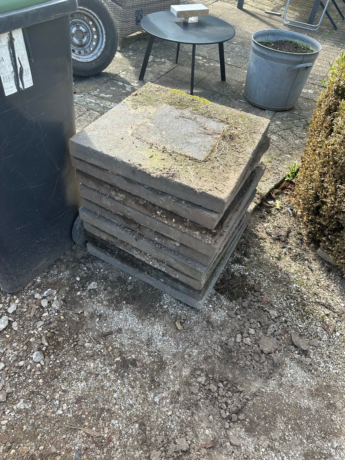 Gebruikte terrastegels 50x50 cm, Ophalen, Gebruikt, 5 tot 10 m², Beton