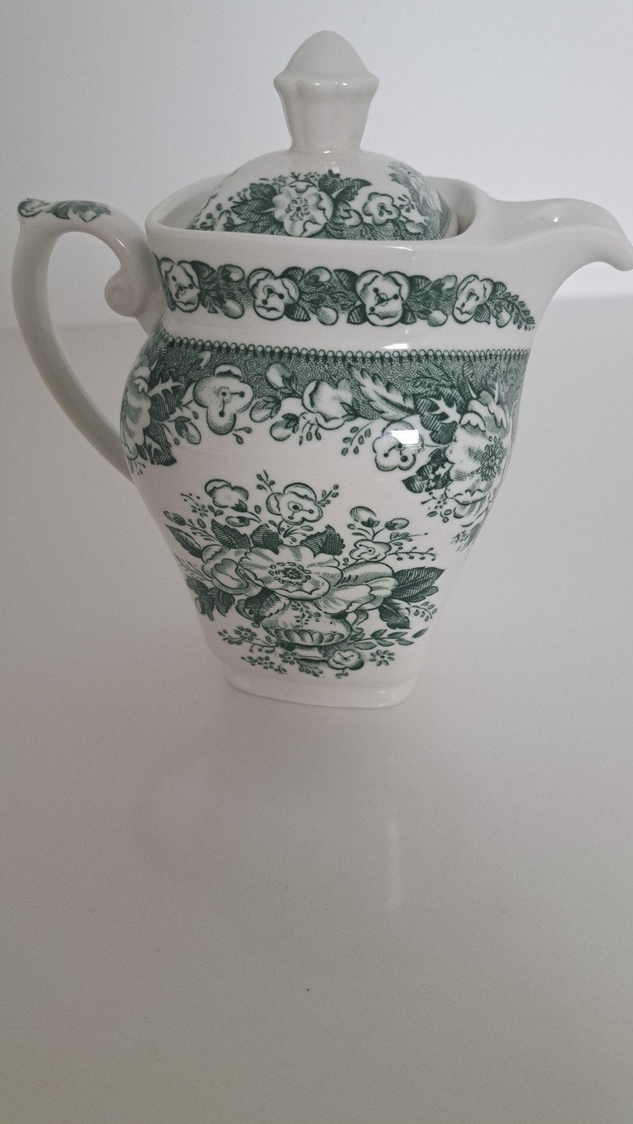 Villeroy & Boch Balmoral Thee/Melkkannetje Groen, Ophalen, Klassiek, Villeroy & Boch, Zo goed als nieuw