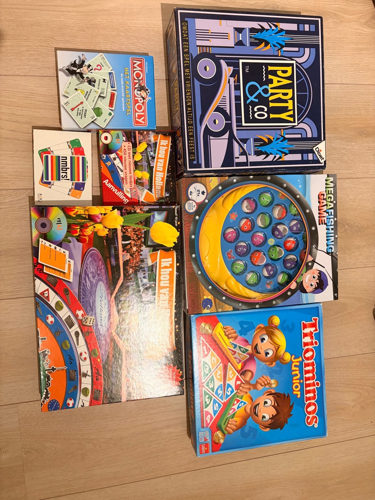 Set van 7 diverse spellen - Z.G.A.N. / Nieuw, Drie of vier spelers, Ophalen of Verzenden, Zo goed als nieuw