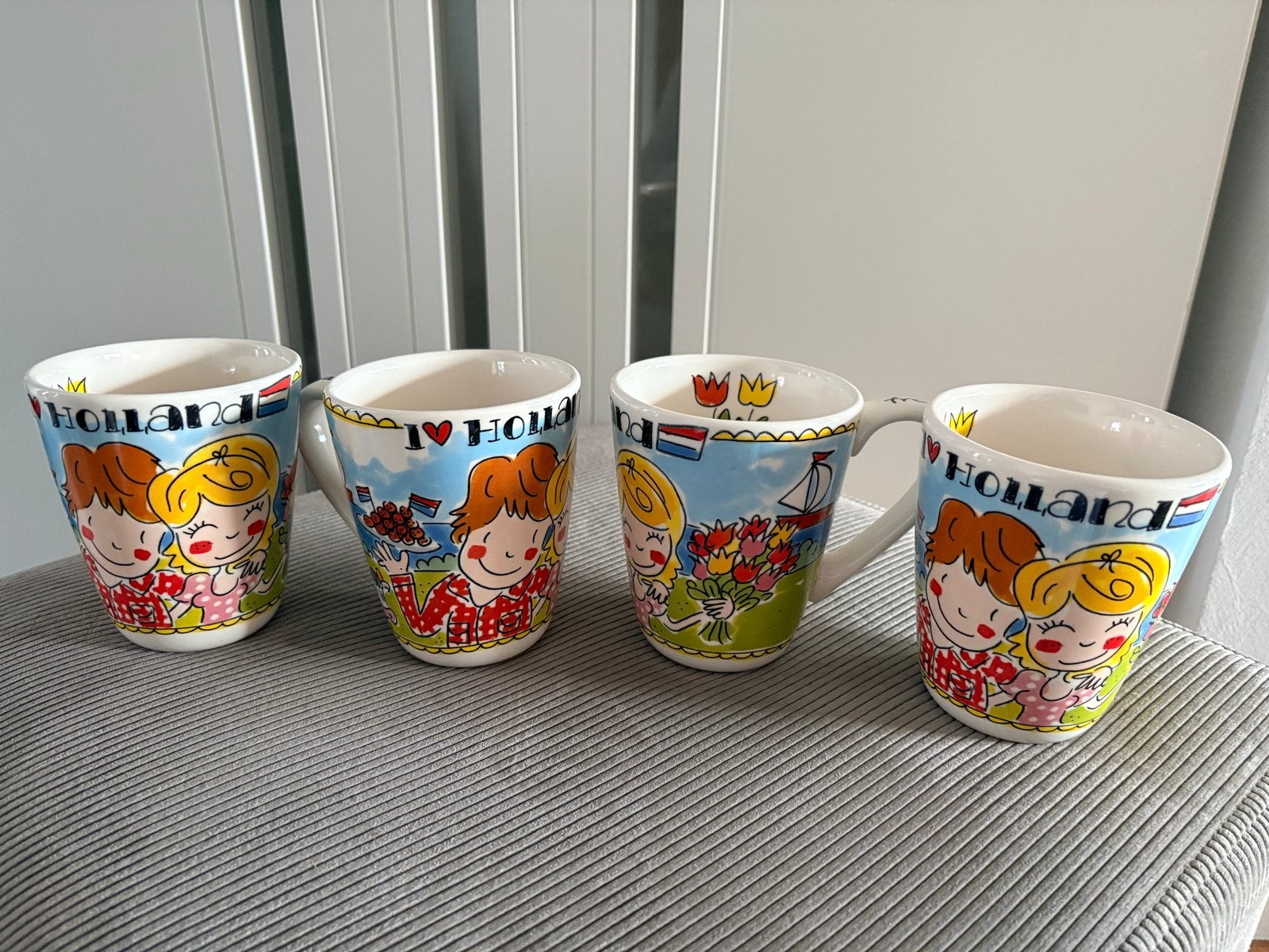 4 Blond Amsterdam XL bekers - I love Holland, Blond Amsterdam, Overige typen, Ophalen of Verzenden, Zo goed als nieuw