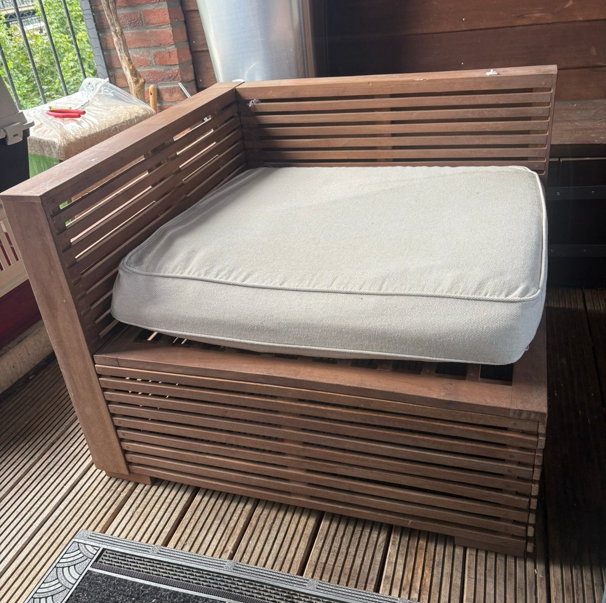 Loungestoel buiten, buiten stoel, bankje, Tuin en Terras, Tuinsets en Loungesets, Ophalen, Zo goed als nieuw, Stoel