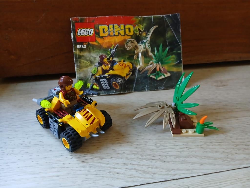 LEGO Dino 5882 Quad Bike Ambush met minifiguur, Compleet, Gebruikt, Overige thema's, Lego