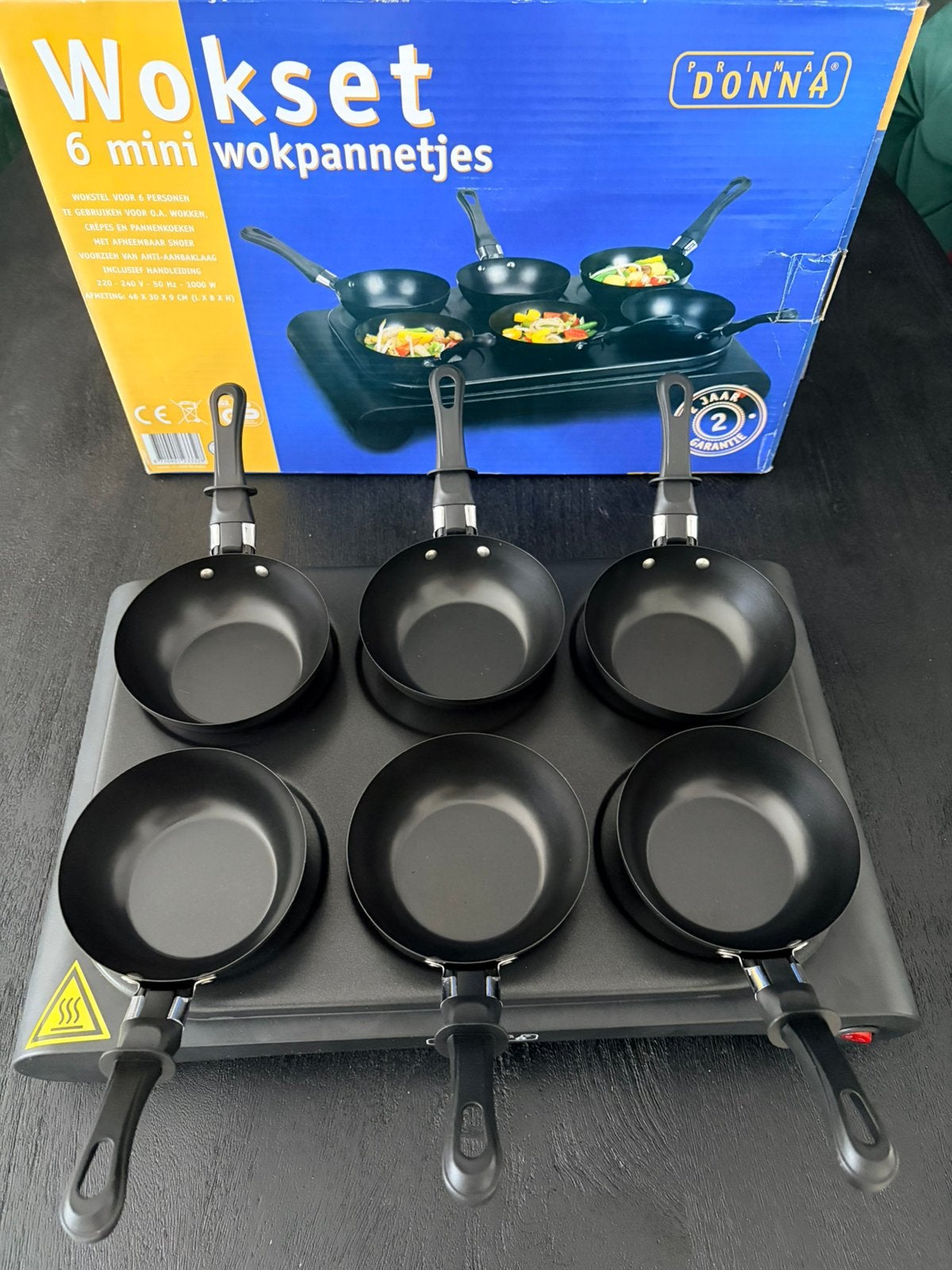 Wokset, Ophalen of Verzenden, Zo goed als nieuw, 4 t/m 7 personen