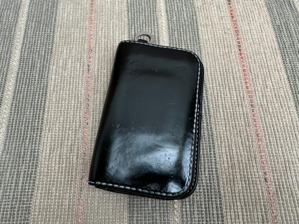 Iron Heart Black Japanese Shell Cordovan Leather Wallet, Sieraden, Tassen en Uiterlijk, Portemonnees, Gebruikt, Zwart, Leer, Ophalen of Verzenden