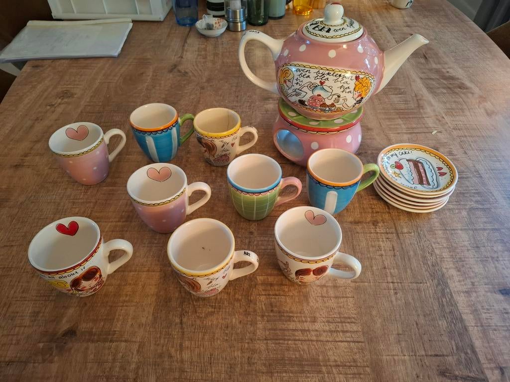 Blond amsterdam thee servies, Blond Amsterdam, Ophalen of Verzenden, Zo goed als nieuw, Kop(pen) en/of Schotel(s)