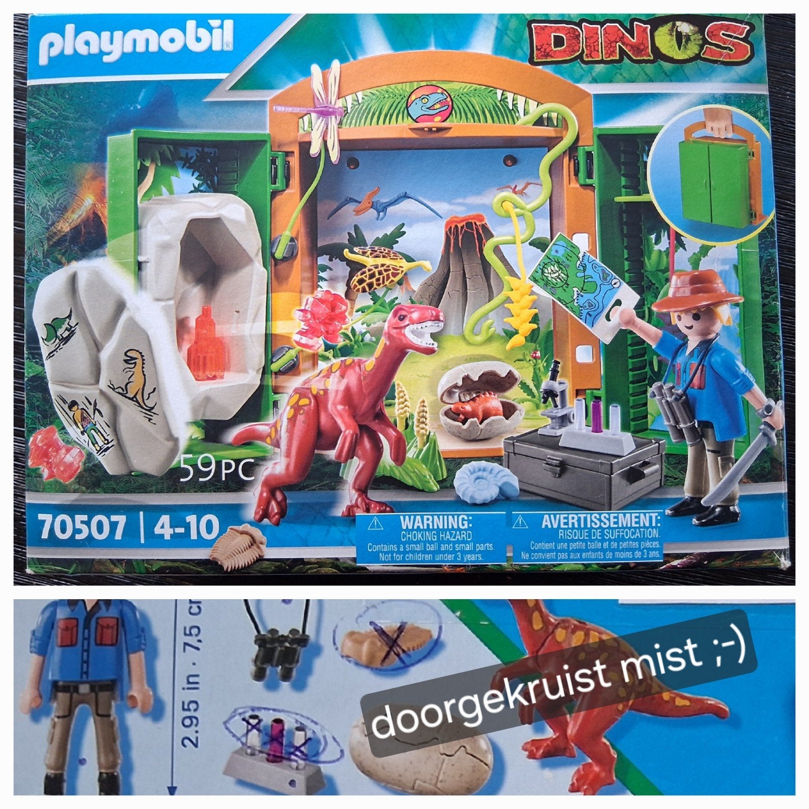 Playmobil Dinos 70507 - Draagbare Dino Onderzoekskoffer