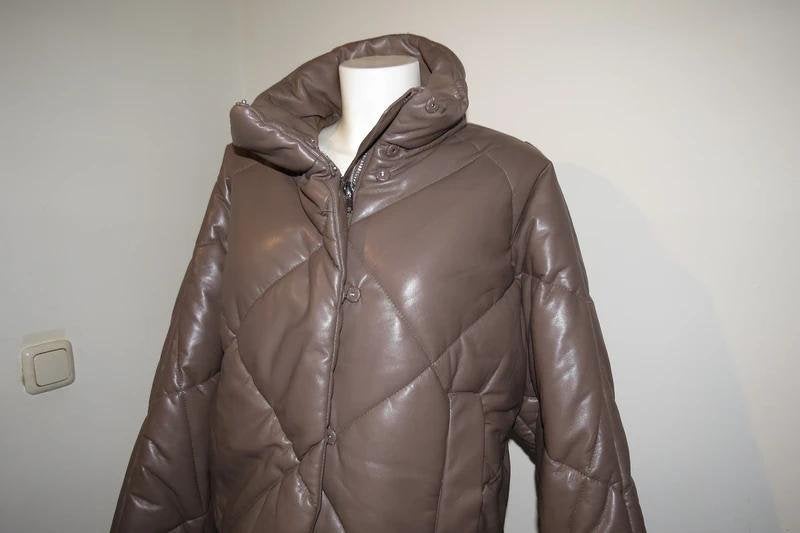 Stand Studio puffer leder look bruin tint heerlijk warm M, Kleding | Dames, Maat 38/40 (M), Stand Studio, Bruin, Verzenden