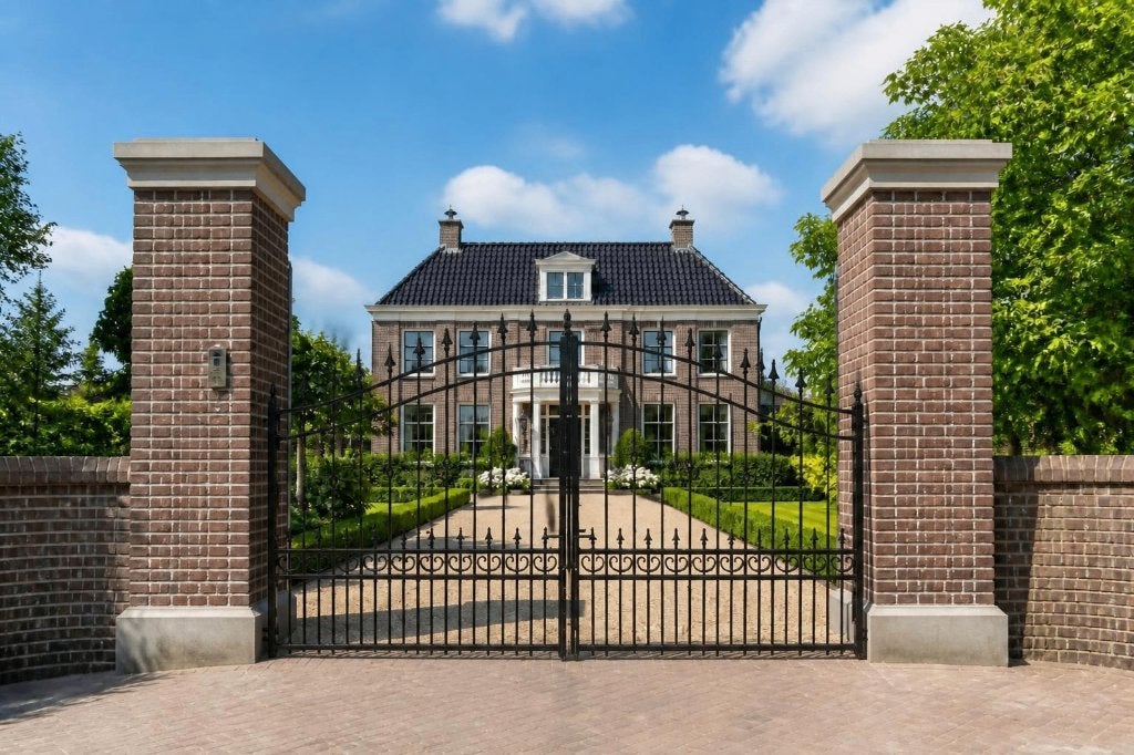 Prachtige massieve sier draaipoort, gegalvaniseerd, Tuin en Terras, Ophalen, Gebruikt, 150 tot 200 cm, IJzer