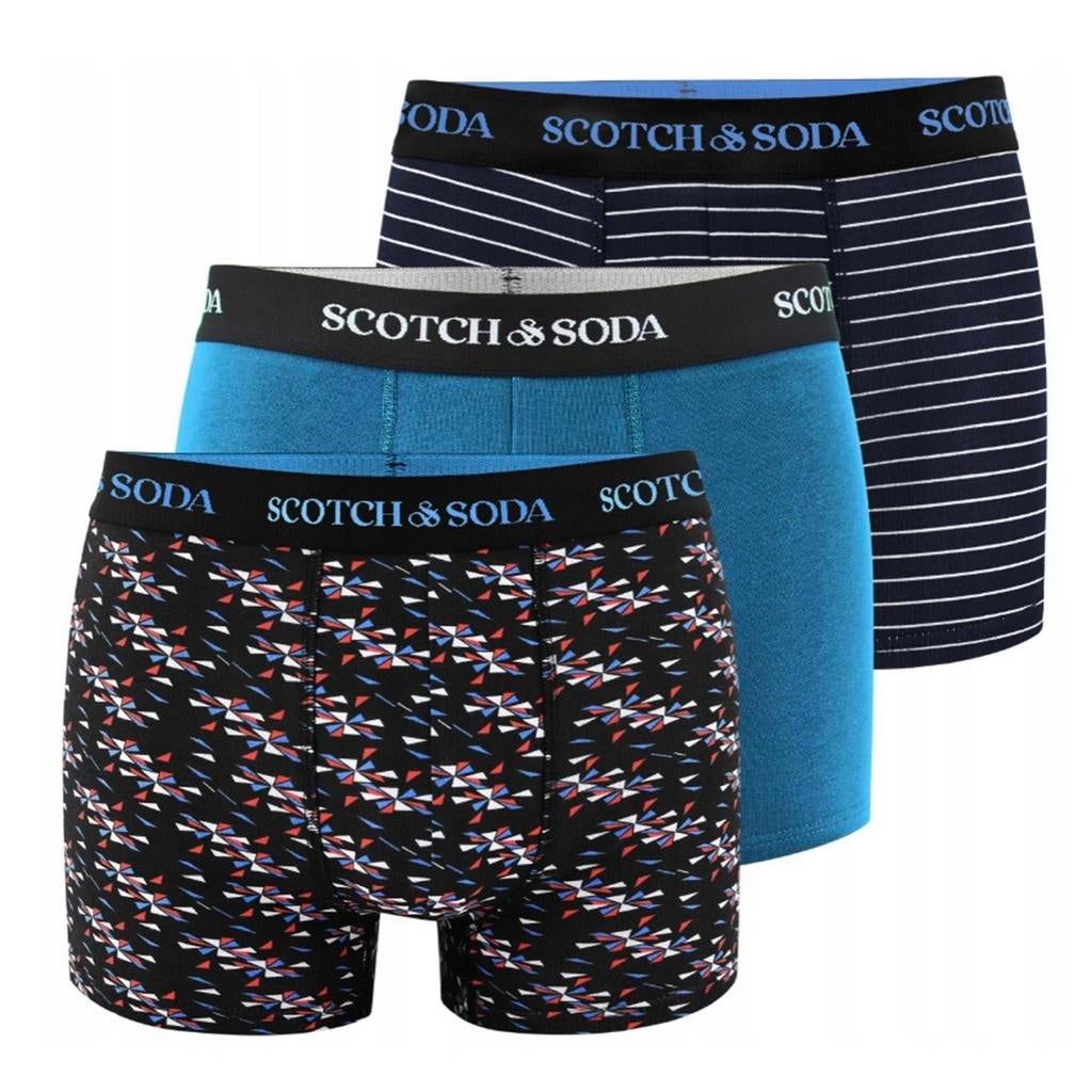 Scotch & Soda heren boxershorts 3-pack maat L NIEUW, Kleding | Heren, Ondergoed, Boxer, Blauw, Verzenden
