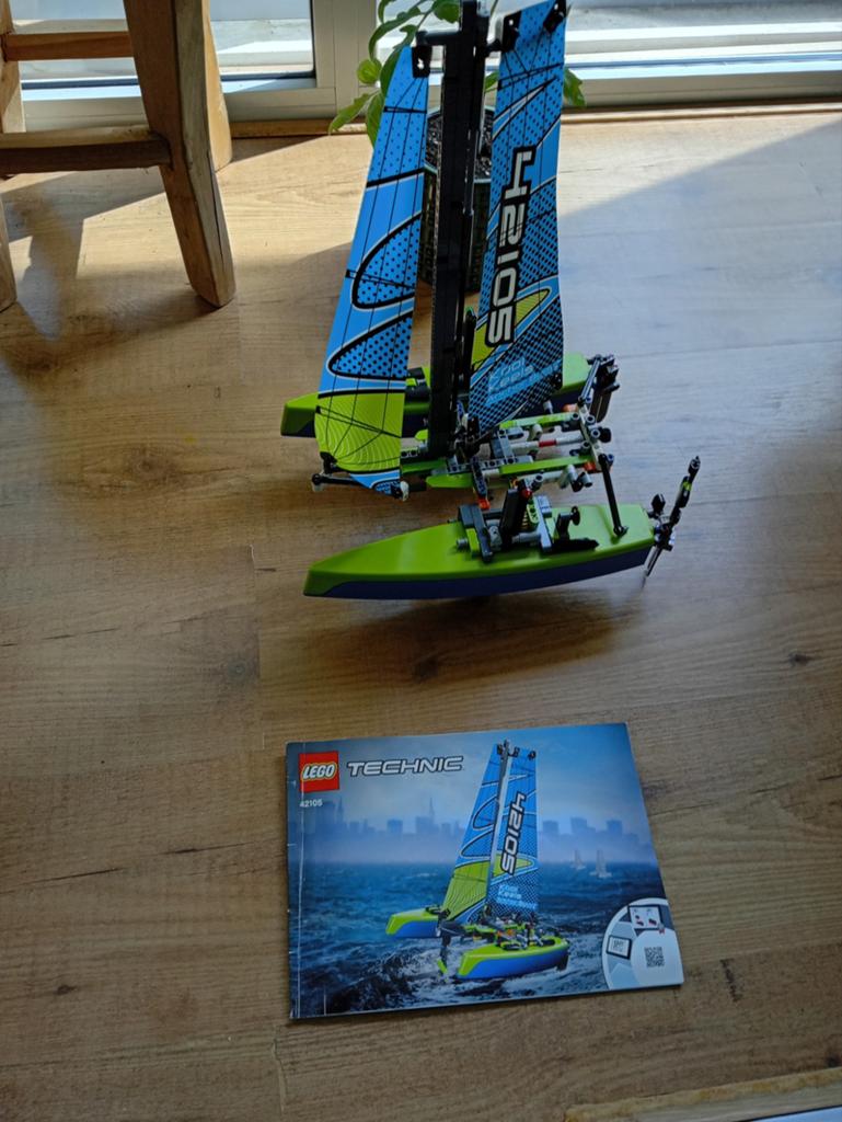Lego Technic catamaran, Lego, Ophalen of Verzenden, Zo goed als nieuw, Technic