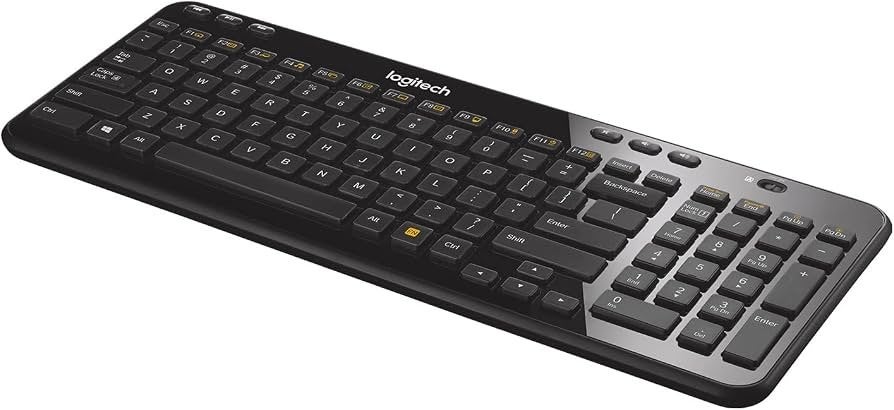 Logitech K360 Draadloos Toetsenbord Qwerty, Computers en Software, Toetsenborden, Ophalen, Draadloze ontvanger, Nieuw, Draadloos