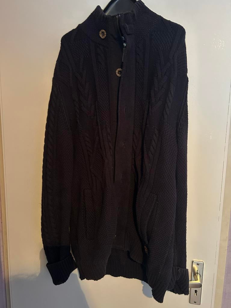 Heren vest met rits, knopen en zakken - Maat XL, Ophalen of Verzenden, Gedragen, Maat 56/58 (XL), Zwart
