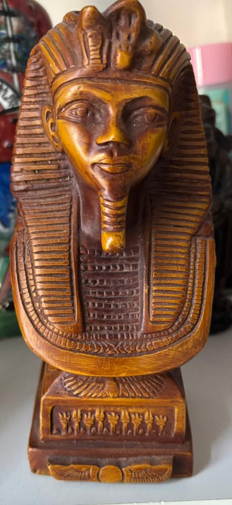 Toetanchamon Buste - Decoratieve Egyptische Farao, Ophalen of Verzenden, Gebruikt, Overige typen
