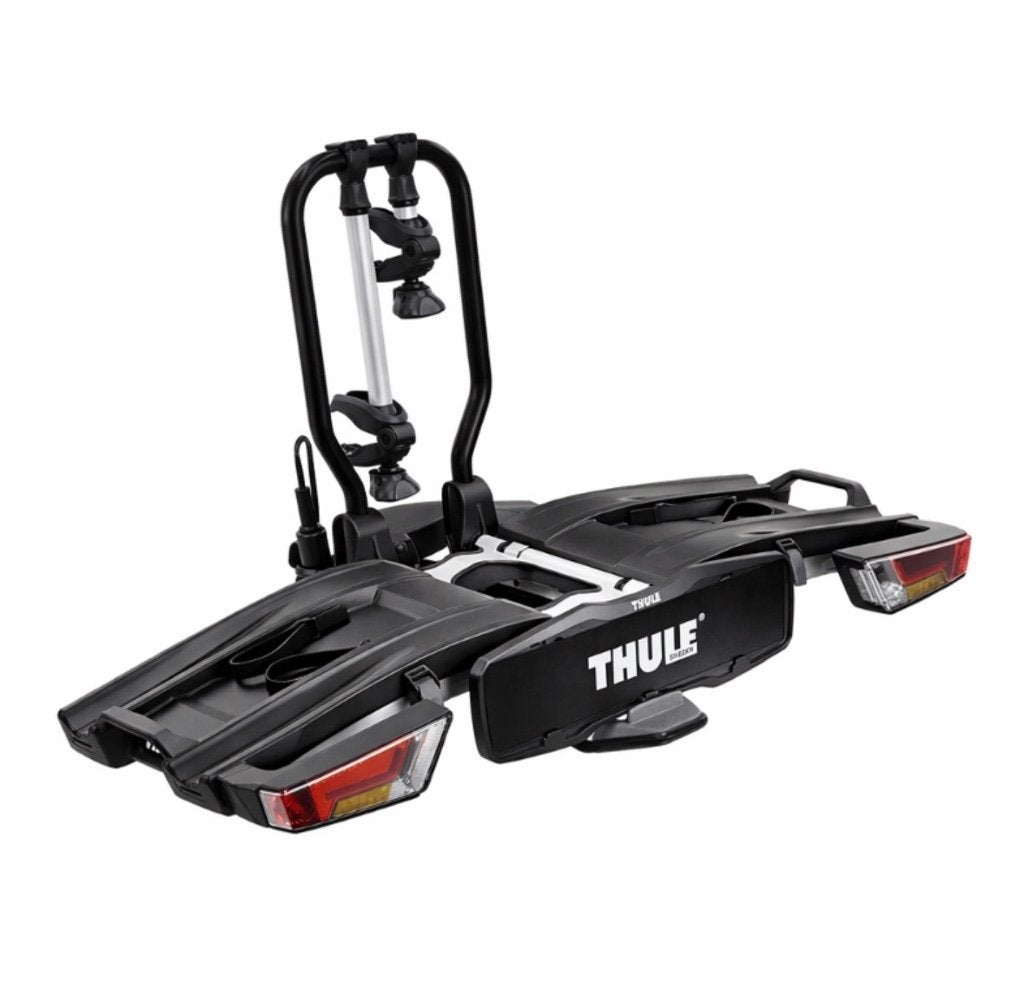 Te huur Thule EasyFold XT fietsendrager, Auto diversen, Fietsendragers, Zo goed als nieuw, Trekhaakdrager, 2 fietsen, Brede banden