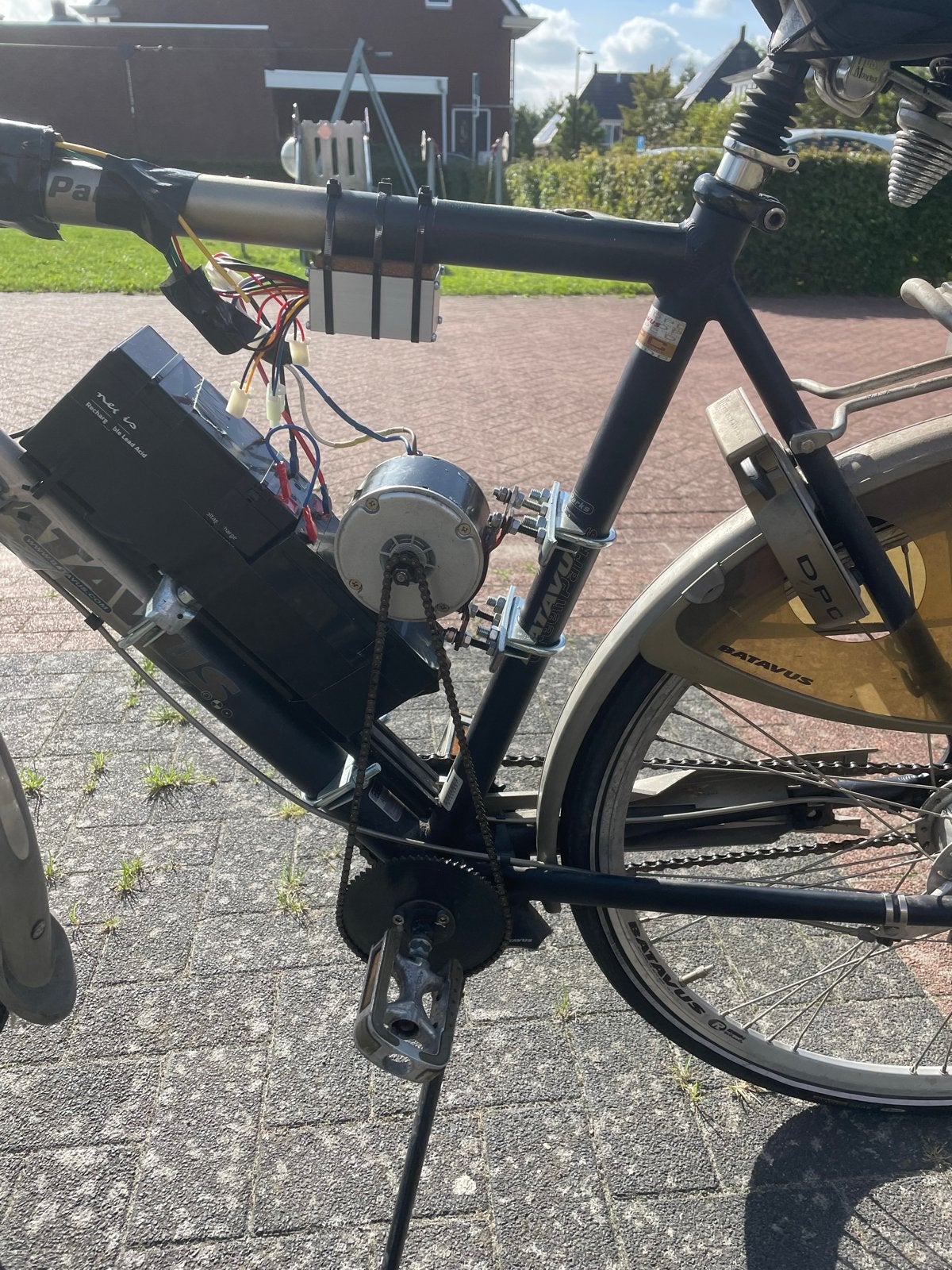 Elektrische Batavus Greenpark met gashendel, Ophalen, Minder dan 30 km per accu, Gebruikt, Batavus