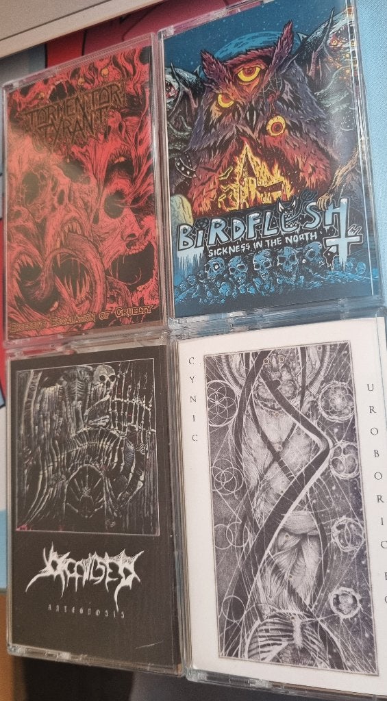 Death metal cassette pack, Cd's en Dvd's, Ophalen of Verzenden, Zo goed als nieuw, Rock en Metal, 2 t/m 25 bandjes