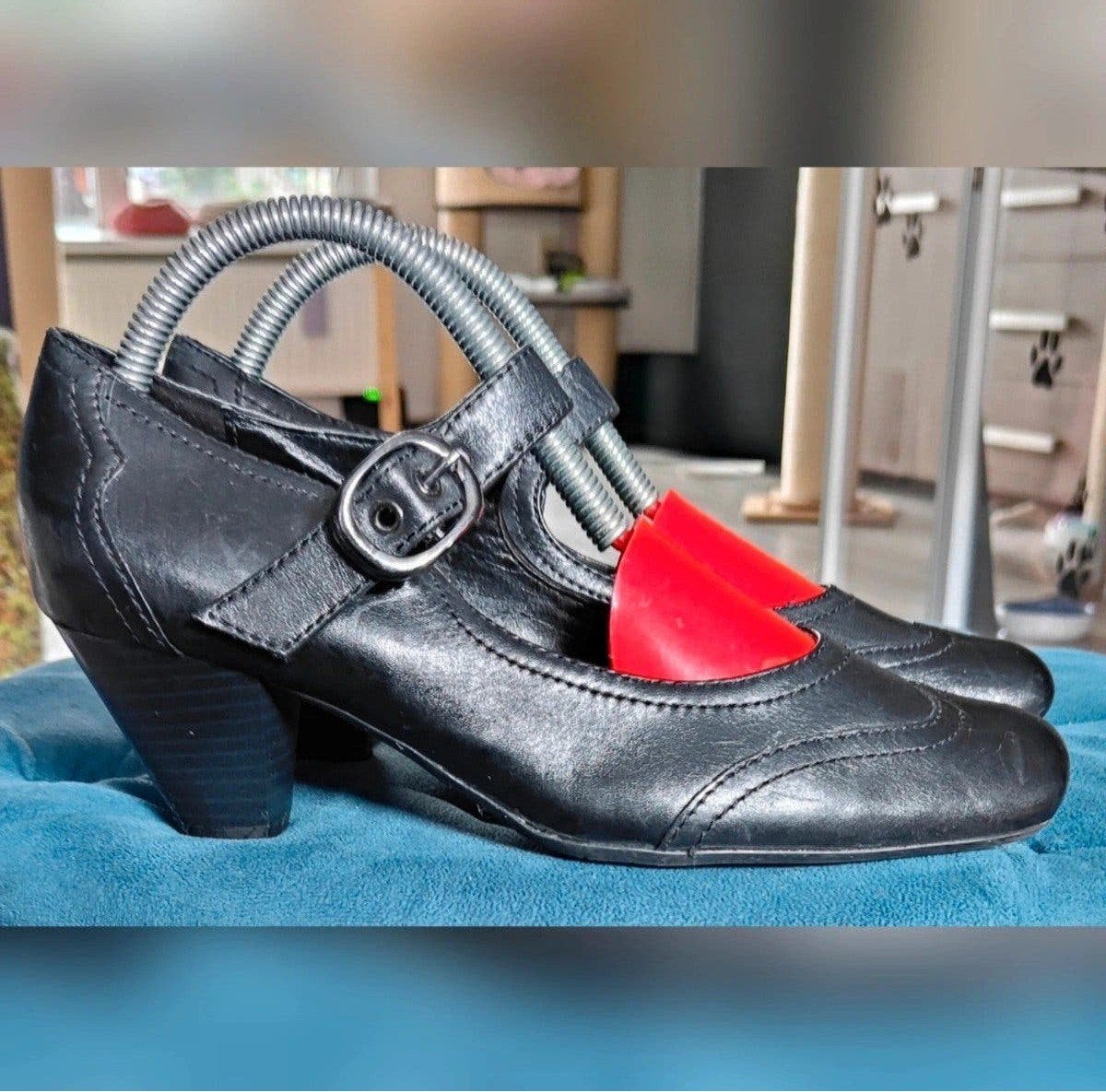 Zwarte Mary Jane pumps Janet D. maat 38, Ophalen of Verzenden, Zwart
