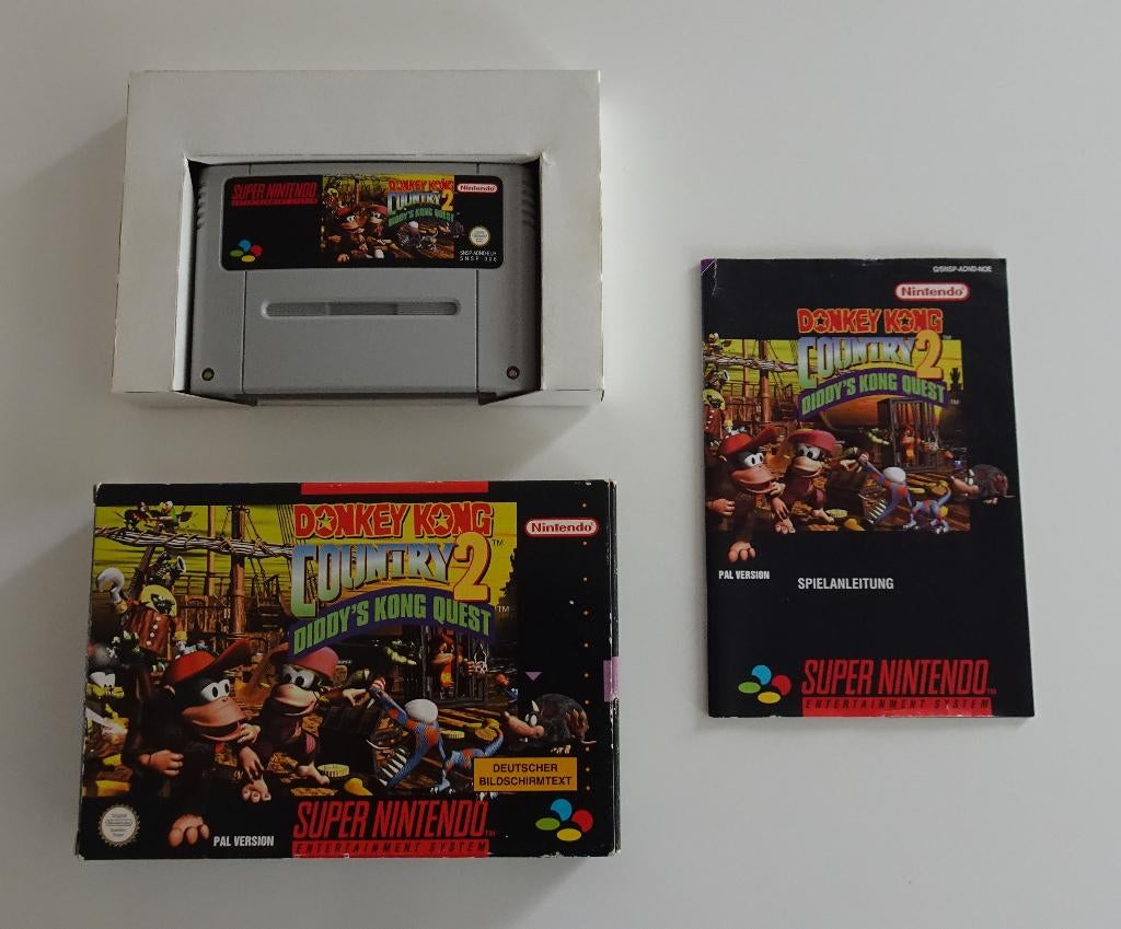 Donkey Kong Country 2 compleet voor Super Nintendo, 2 spelers, Zo goed als nieuw, Vanaf 3 jaar, Ophalen