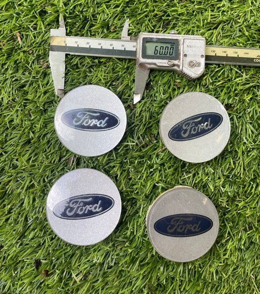 Set van 4 originele Ford naafdoppen 60mm, Ophalen of Verzenden, Gebruikt