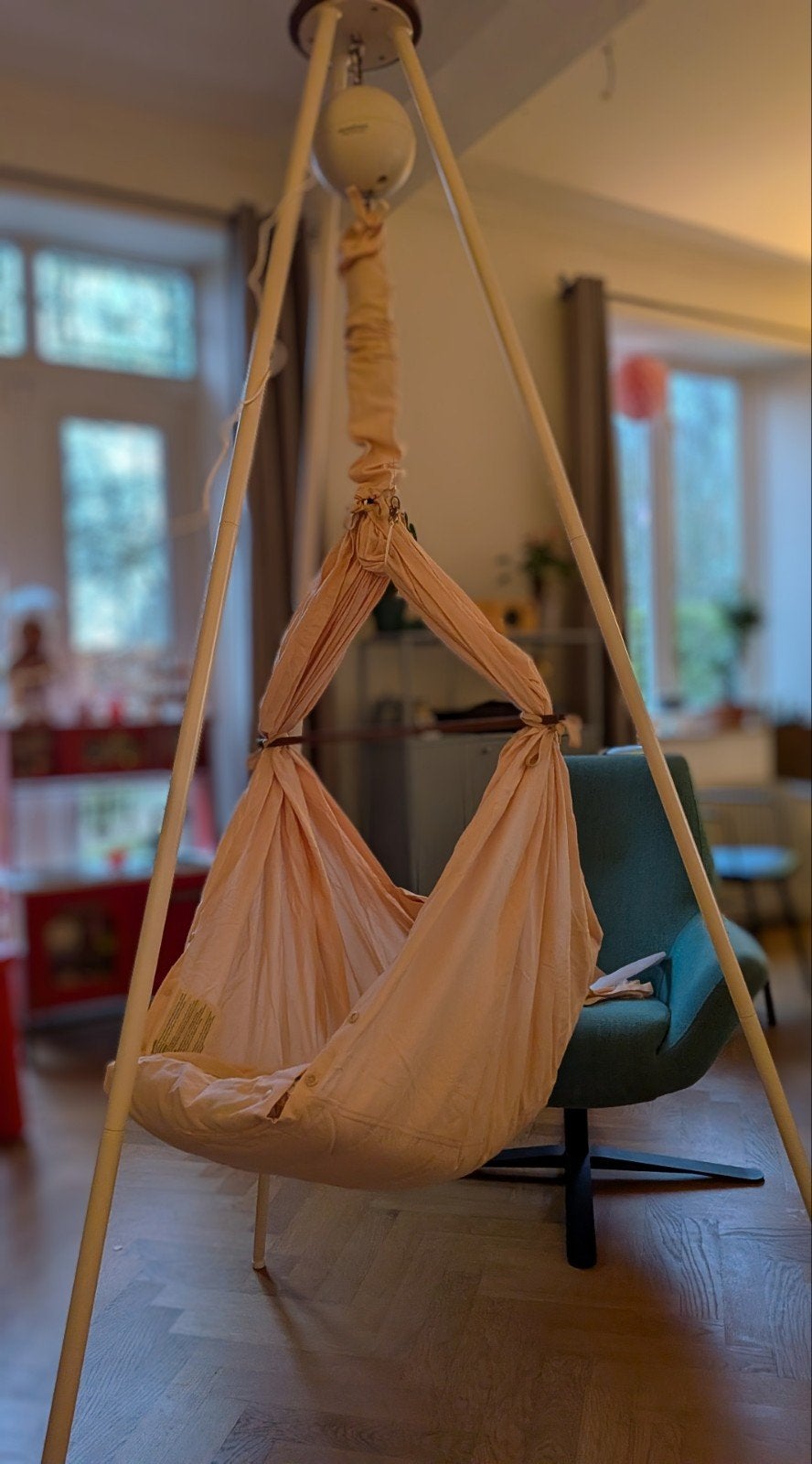Moonboon Wieg met Tripod Stand, Connect motor, Rose cloud, Ophalen of Verzenden, Zo goed als nieuw, Wieg