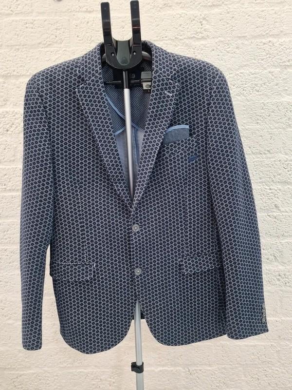 Born With Appetite colbert blazer maat 52 blauw, Ophalen of Verzenden, Zo goed als nieuw, Maat 52/54 (L), Blauw