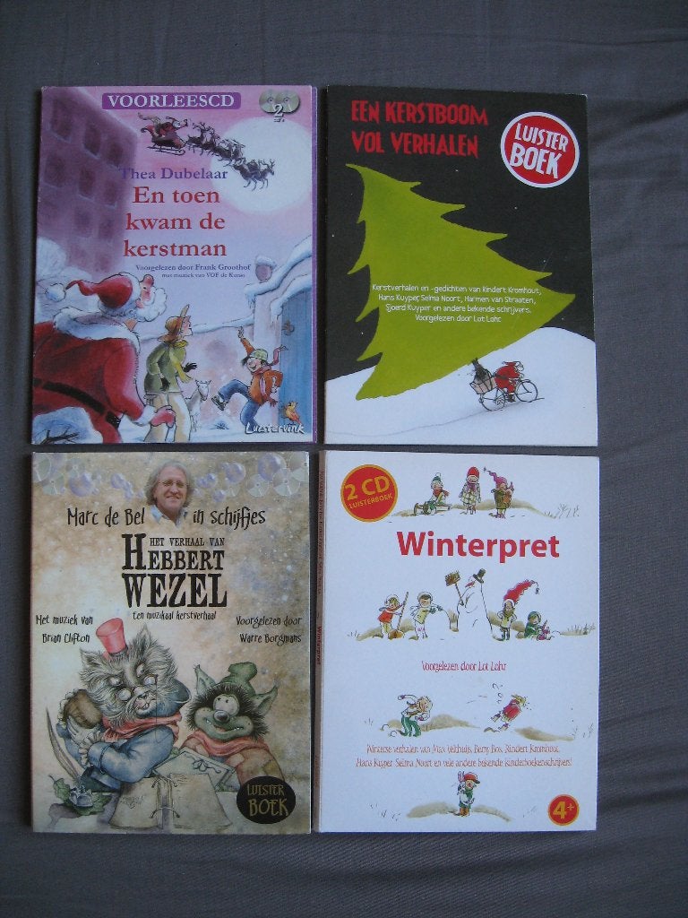Thea Dubelaar e.a.- 4x voorlees CD's voor de Kerstdagen, Ophalen of Verzenden, Diverse auteurs, Cd