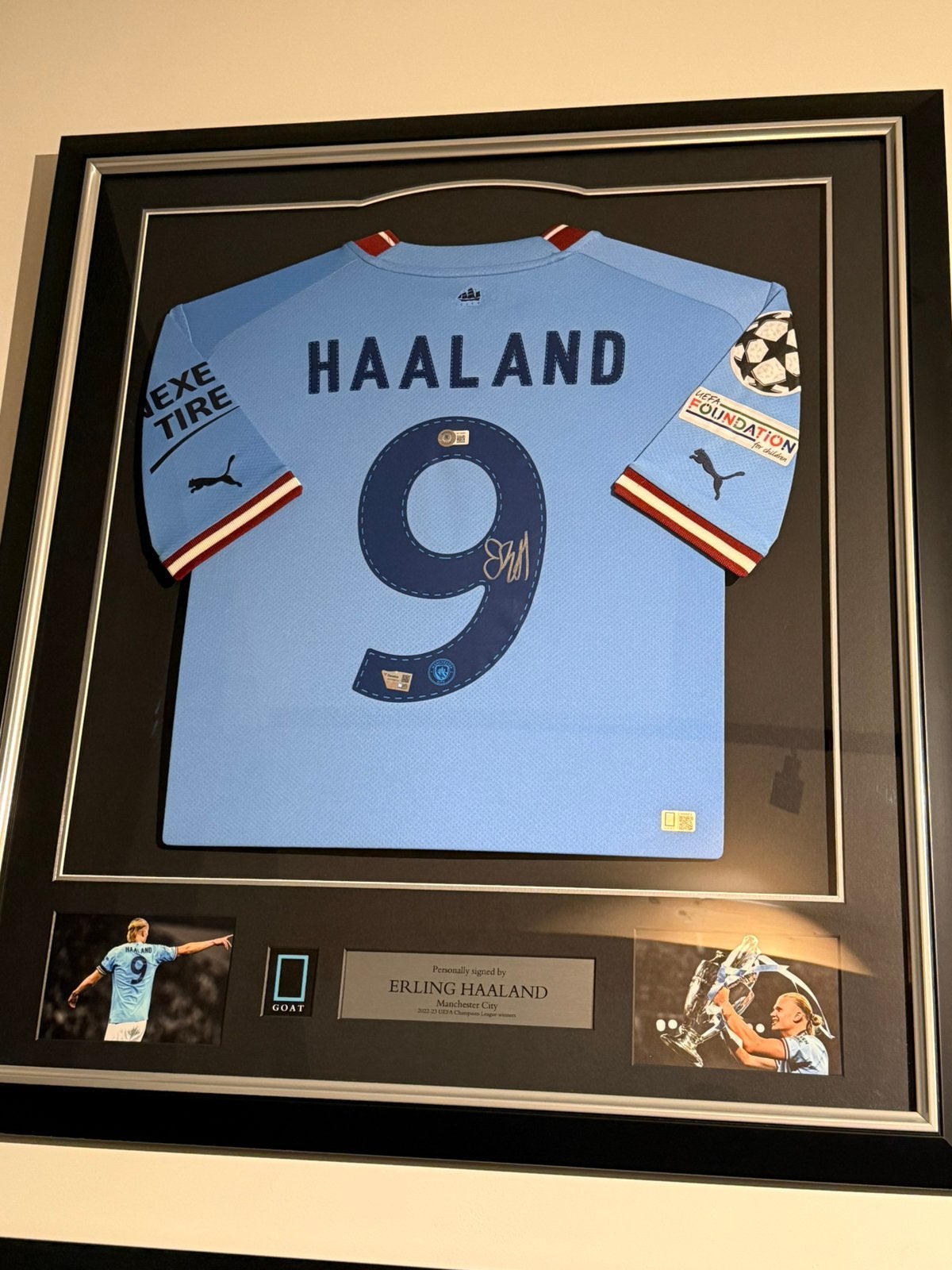 Gesigneerd Shirt Erling Haaland, Verzamelen, Sportartikelen en Voetbal, Ophalen, Zo goed als nieuw, Buitenlandse clubs, Shirt