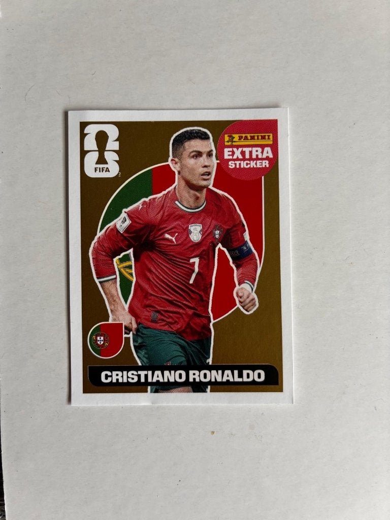 Panini Cristiano Ronaldo Limited edition, gold, Ophalen of Verzenden, Nieuw, Sticker