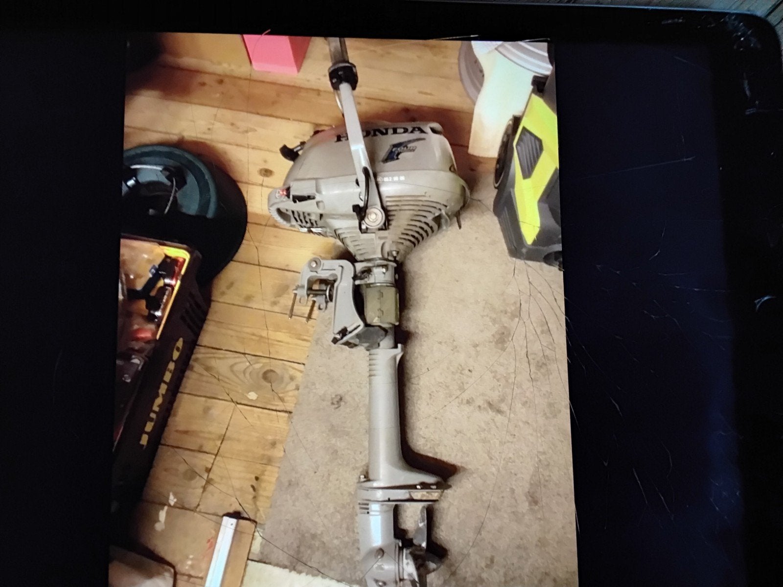 Honda 2.3 Pk / Aluminium platbodem., Watersport en Boten, Ophalen, Benzine, Minder dan 5 pk