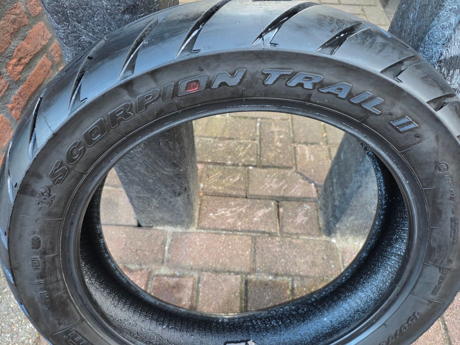 Pirelli Scorpion Trail 2 Bandenset - 1000km gebruikt, Motoren, Ophalen, Gebruikt