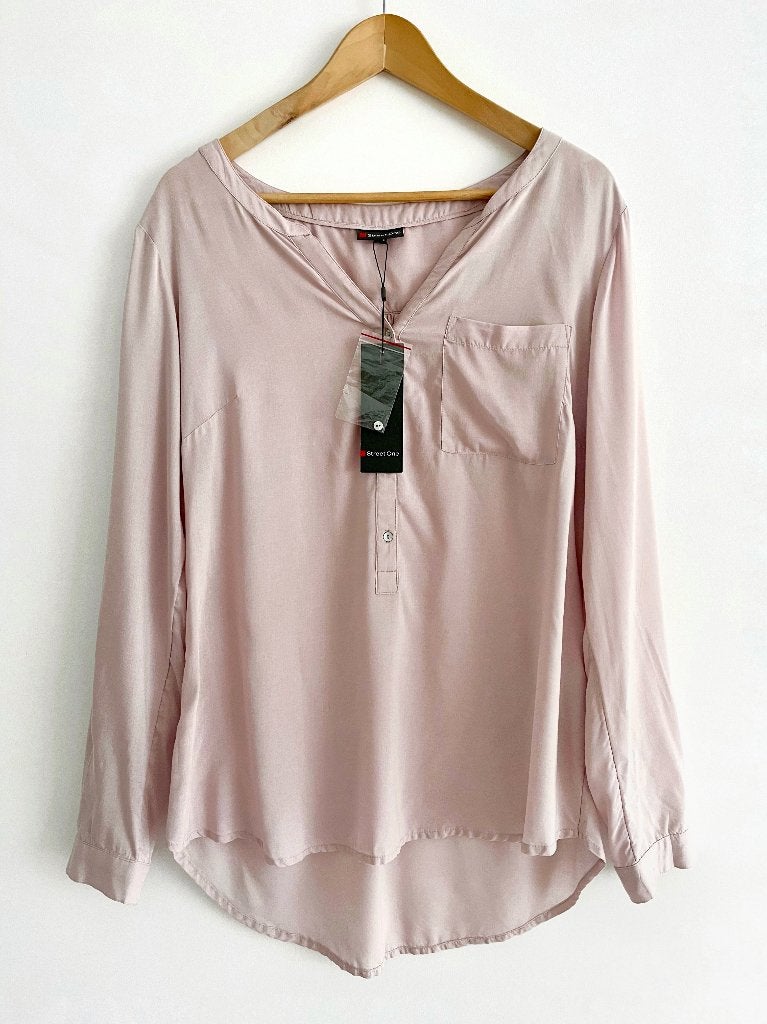 Licht roze mauve viscose blouse Street One – maat 40 / L, Maat 38/40 (M), Street One, Nieuw, Ophalen of Verzenden