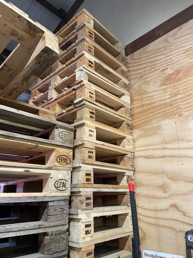 Hele euro palleten en halve pallets + opzetranden nieuw en g, Minder dan 25 mm, Nieuw, Ophalen of Verzenden, Pallet