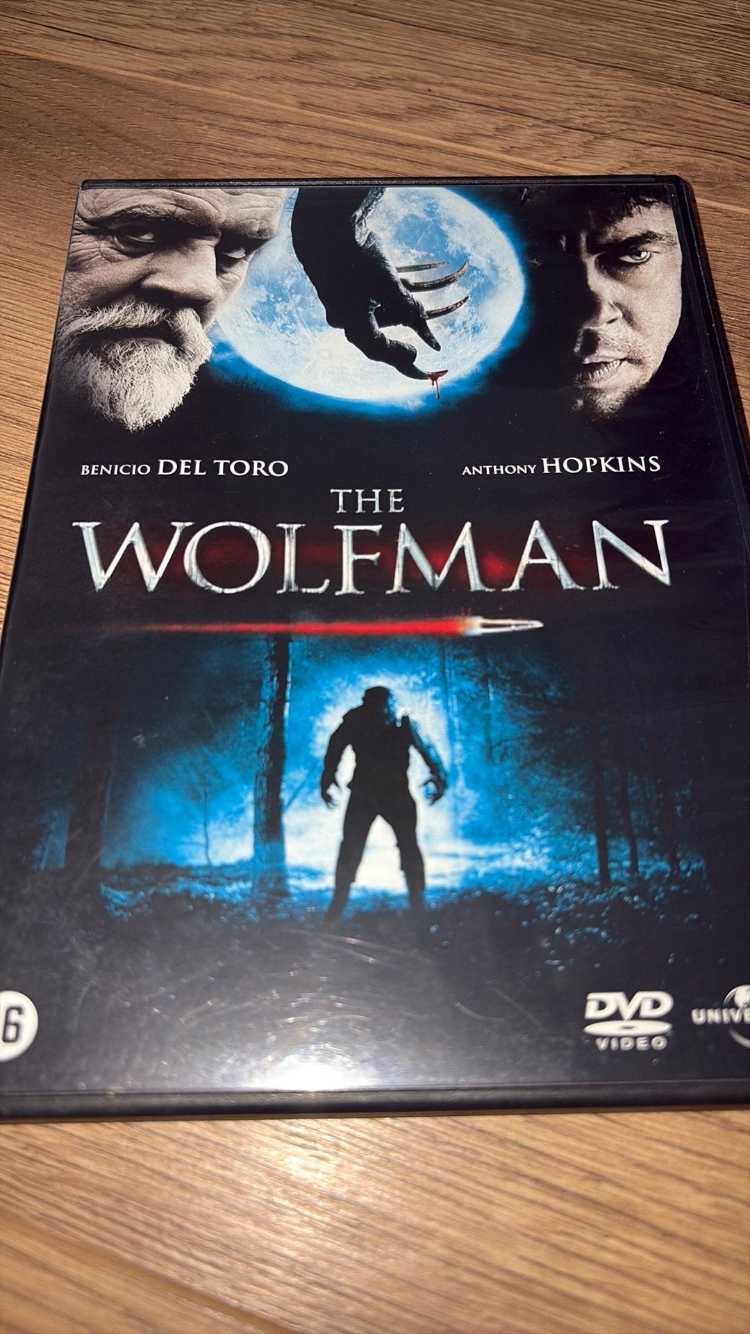 The Wolfman met Benicio del Toro en Anthony Hopkins., Cd's en Dvd's, Vanaf 16 jaar, Ophalen of Verzenden, Zo goed als nieuw