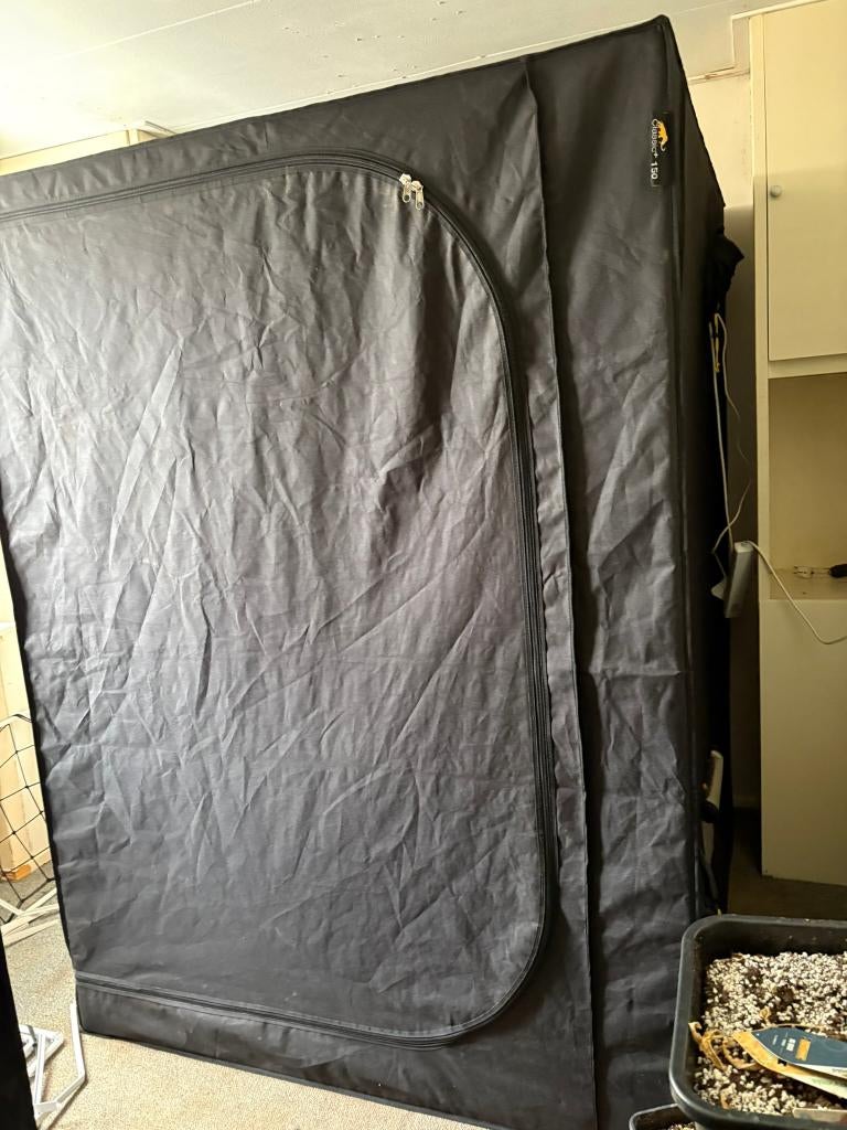 Kweektent 150x150x200, Ophalen, Gebruikt