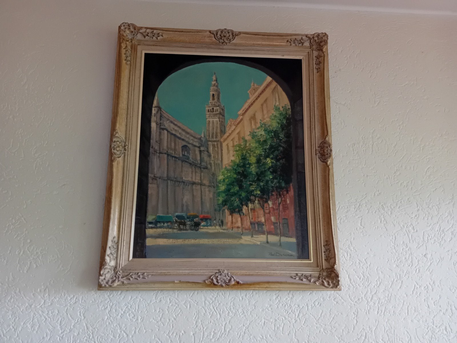Schilderij Roel Dozeman - Stadsgezicht, Ophalen of Verzenden