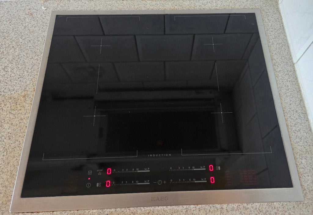 AEG inductiekookplaat HK654400XB, Witgoed en Apparatuur, Kookplaten, Ophalen, Gebruikt, 4 kookzones, Inbouw