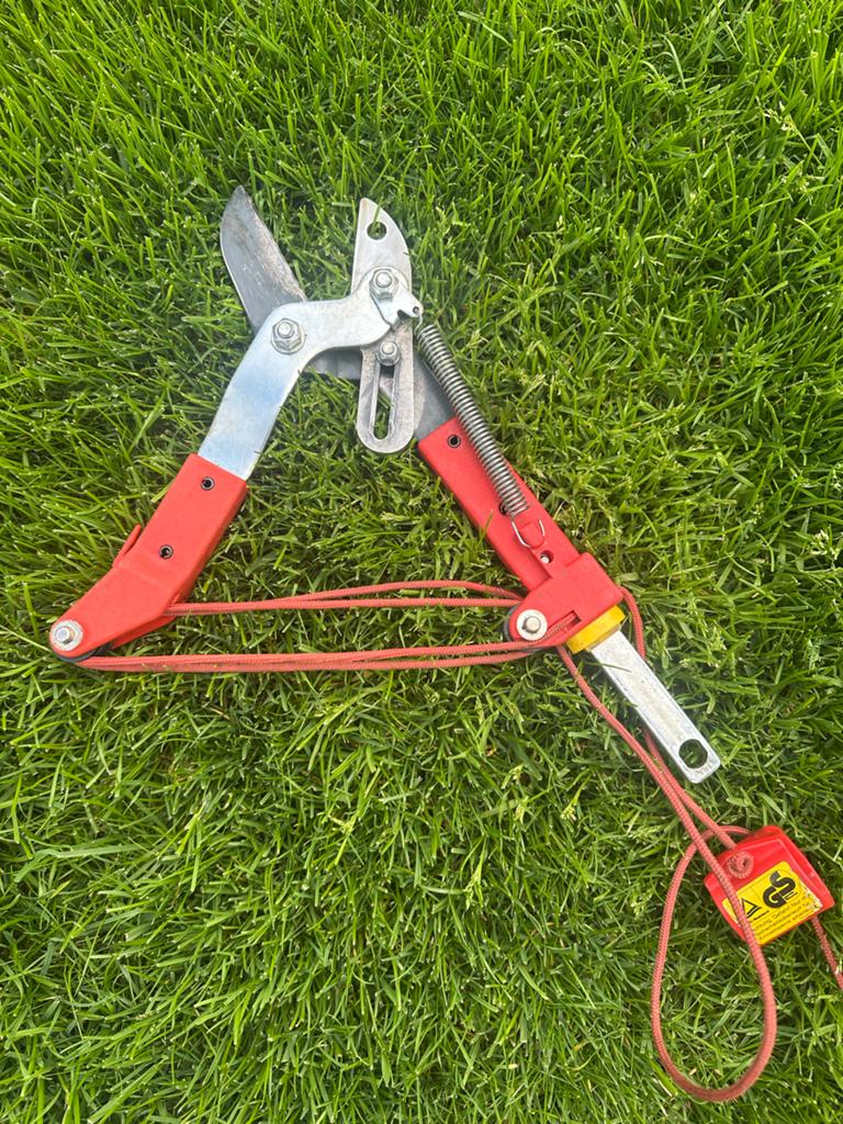 Takkenschaar met telescopische steel, Tuin en Terras, Ophalen of Verzenden, Gebruikt, 20 t/m 29 mm