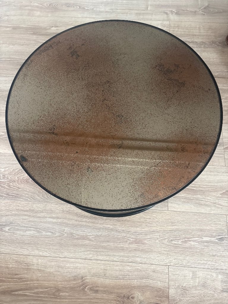 Ethnicraft salon tafel, Huis en Inrichting, Tafels | Salontafels, Ophalen, Gebruikt, 50 tot 100 cm, Rond