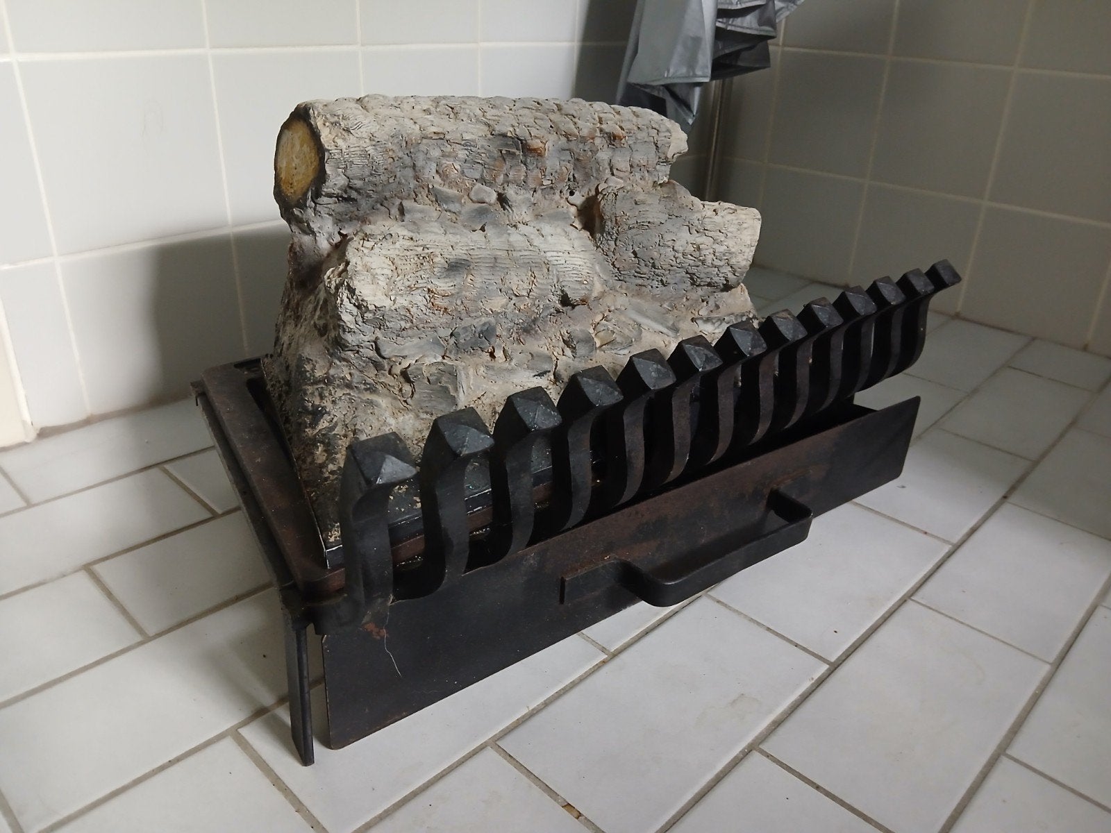 Mooie kunst haard, Ophalen of Verzenden, Gebruikt, Vrijstaande haard, Elektrische haard