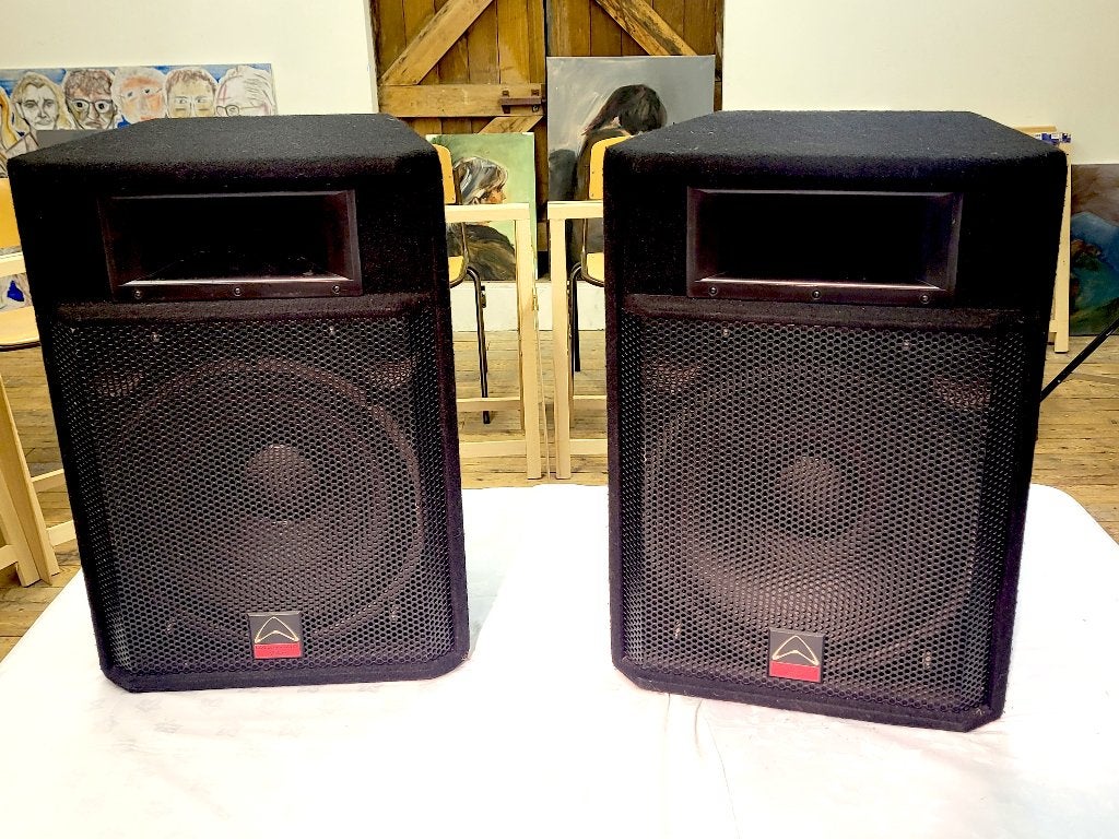 Wharfedale Pro boxen 200/800W 15inch woofer, Gebruikt, Speakerset, Ophalen, 150 watt of meer