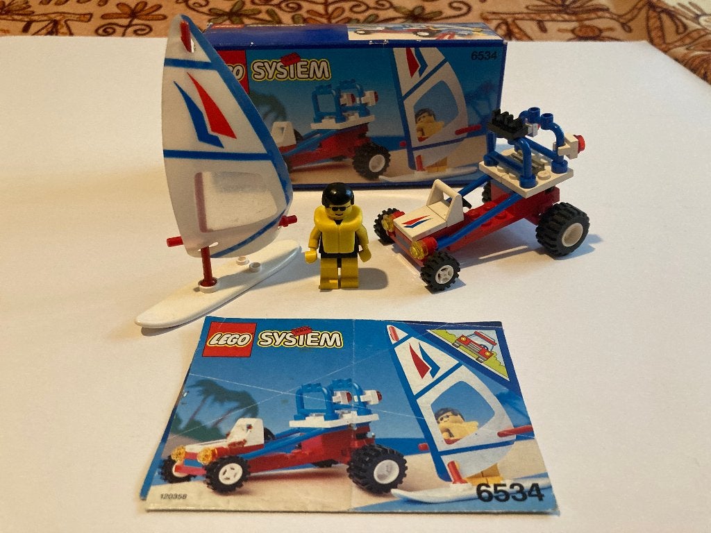Lego 6534 Beach Bandit (1992) compleet met doos, Inclusief instructies, Lego, Ophalen of Verzenden, Complete set