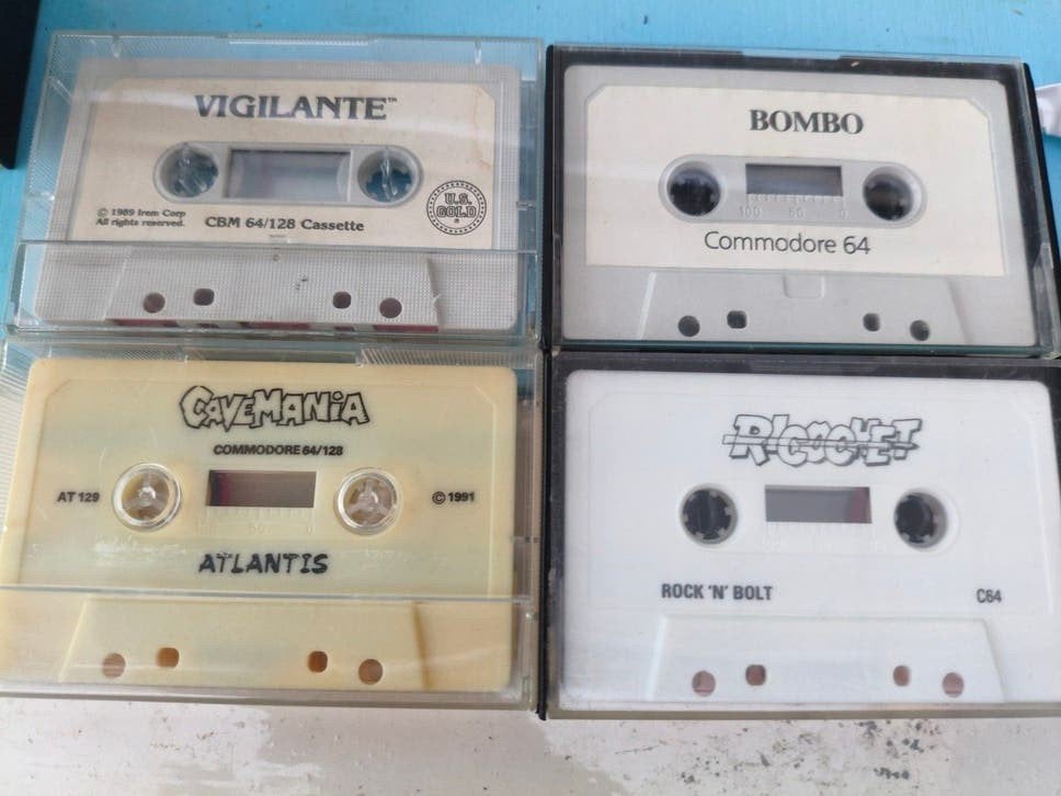 4 originele tapes voor de commodore 64., Computers en Software, Ophalen of Verzenden